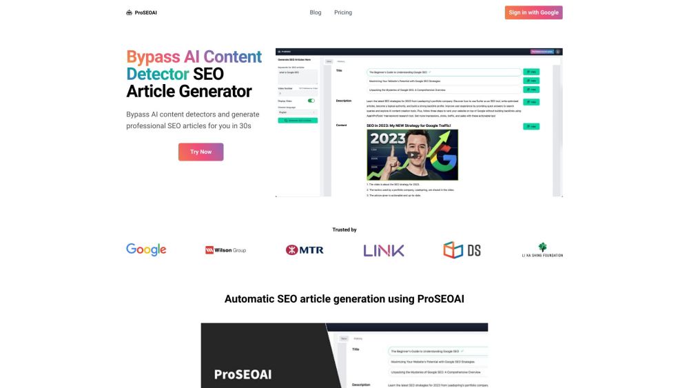 ProSEOAI.com: AI Tool for YouTube Transcript Conversion