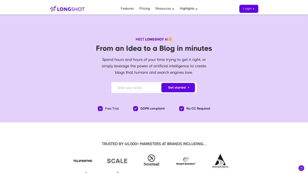 LongShot AI: Content Writing Assistant & AI Tool