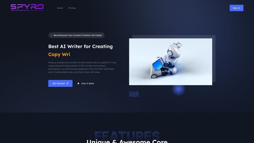 Spyro - AI Writer Tools: Produce Exceptional Content Faster