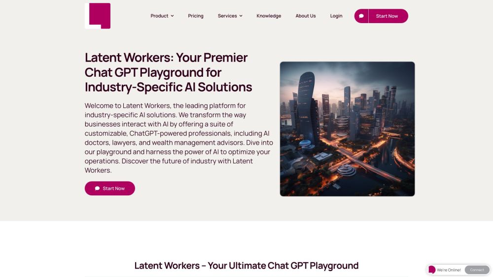 Latent Workers Website screenshot