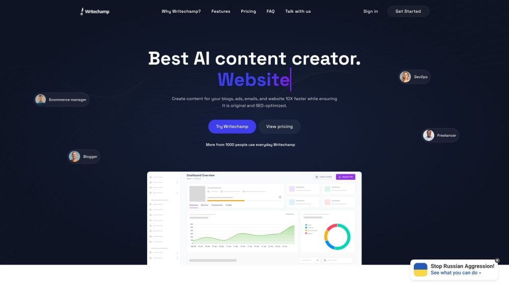 Writechamp - AI Tool for Original & SEO-Optimized Content