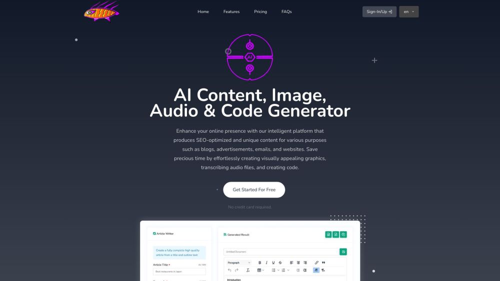 Sly Fish AI: Cutting-edge AI Tool for Seamless Content Creation