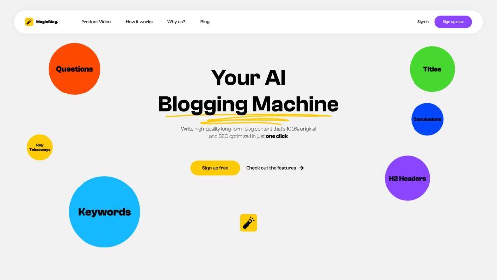 MagicBlog: AI Tool for Full Blog Posts