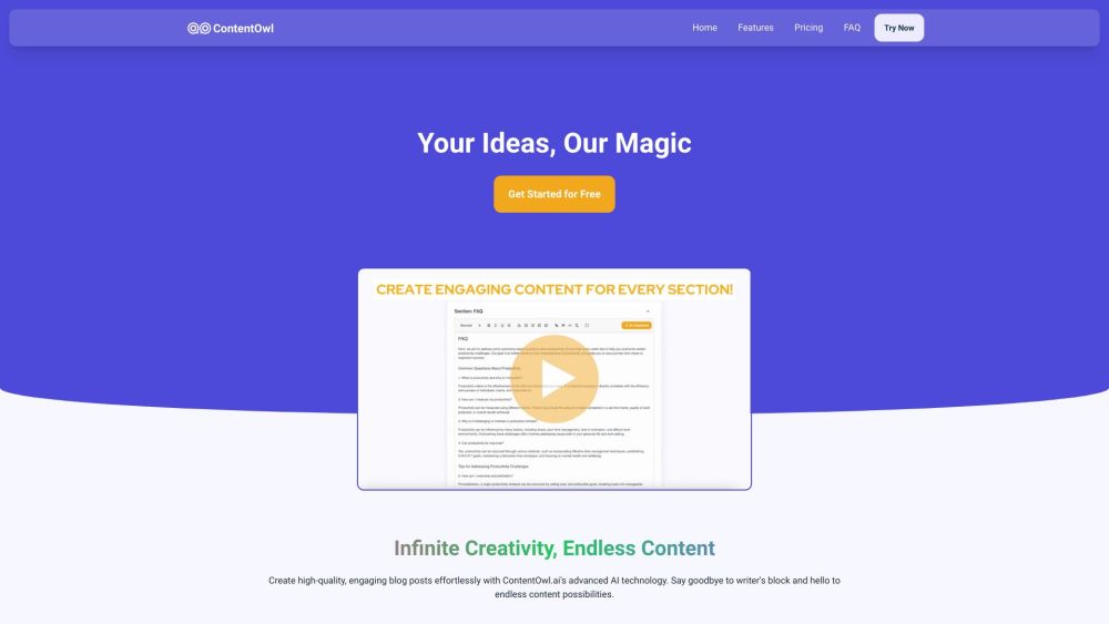 ContentOwl.ai: AI Tool for Streamlined Content Generation