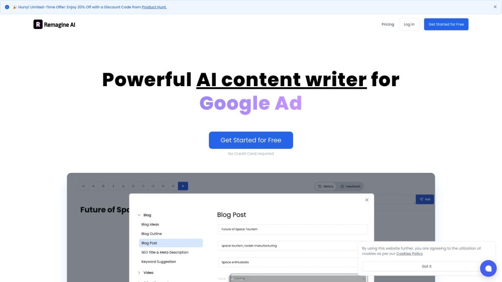 Remagine AI: AI Co-Pilot for Marketing Content