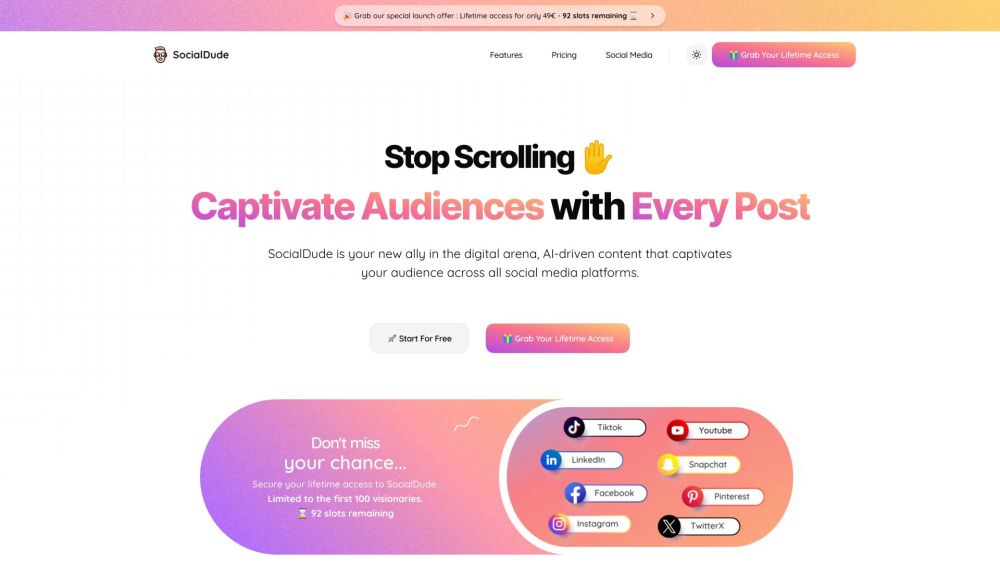 SocialDude: AI Tool for Brand-Tailored Content