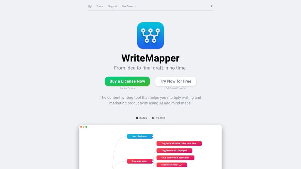 WriteMapper: AI Tool for Content Writing