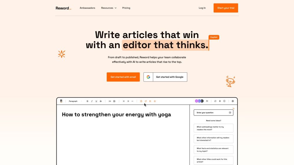 Reword: AI Tool for Outstanding Articles!