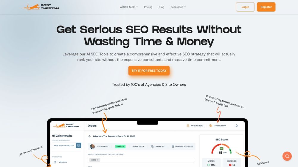 Post Cheetah: AI SEO tool suite