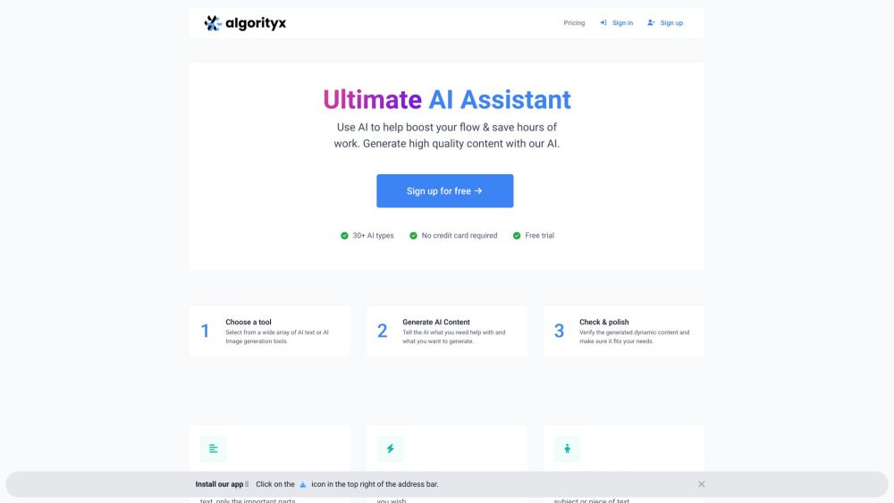 Algorityx: AI Hub for Content Creation & Optimization