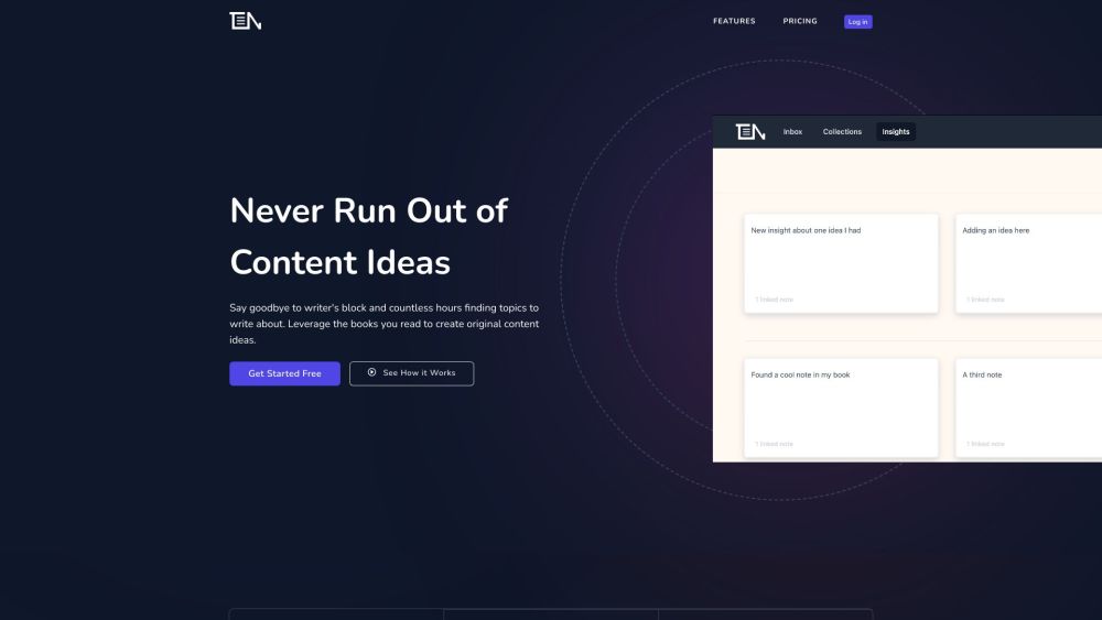 ThinkerNotes: AI Tool for Content Idea Generation