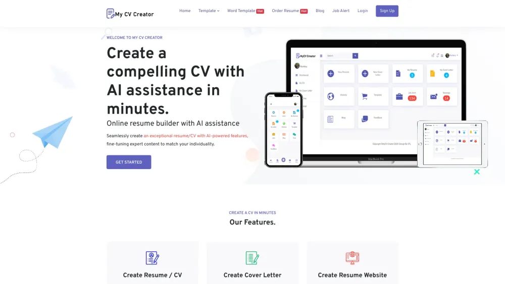 My CV Creator: AI Tool for Easy Resume/CV Building