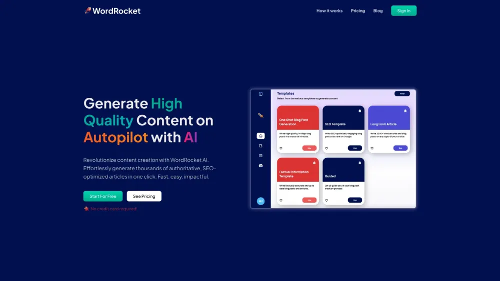 WordRocket AI: AI Blog Post Optimization Tool