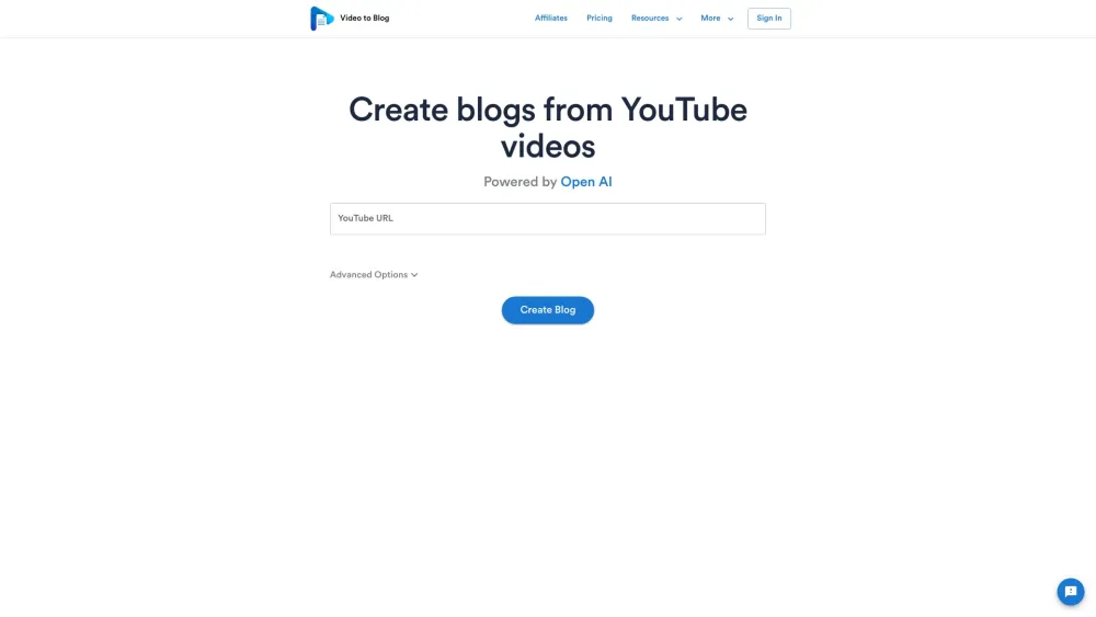 Video To Blog: AI Tool for Creating Amazing Blog Content