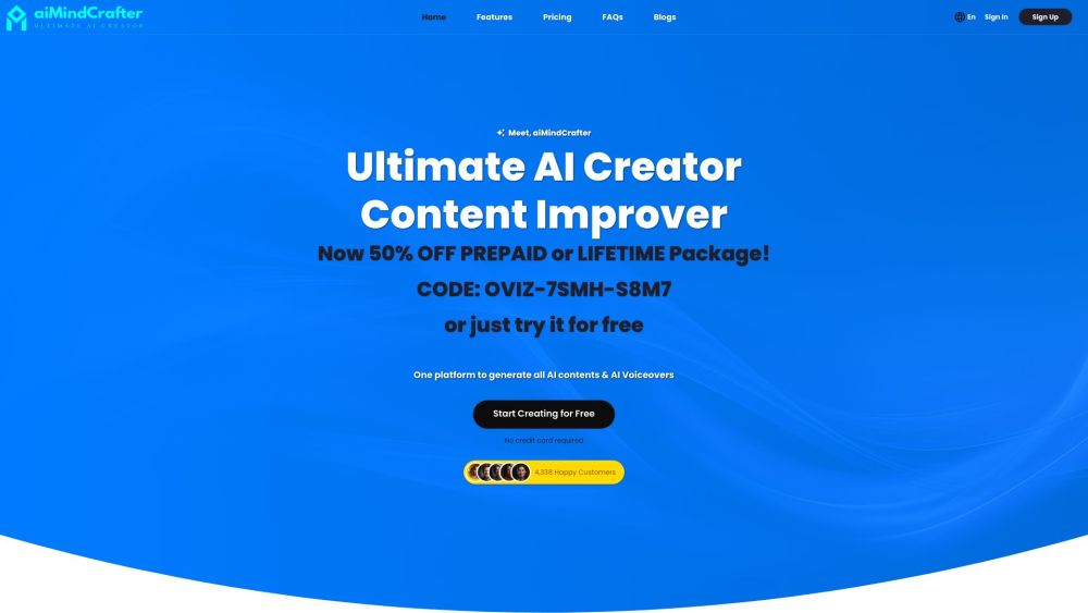 aiMindCrafter: Advanced AI Tool for Text Content