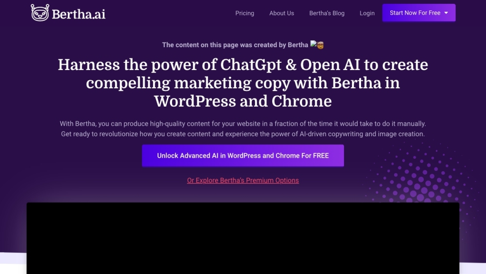 Bertha AI: Copywriting Assistant & AI Tool