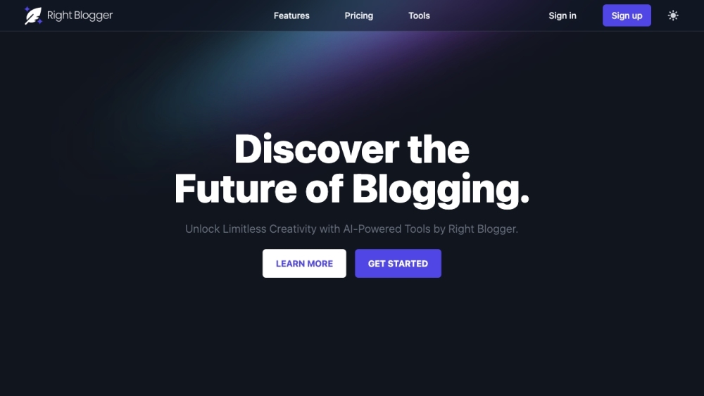 RightBlogger: AI Tool for Bloggers