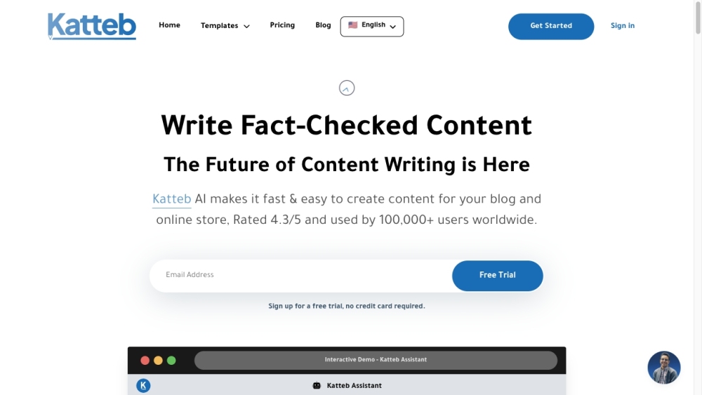 Katteb: AI Tool for High Credibility Writing Software