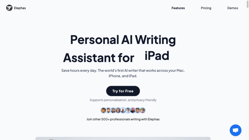 Elephas: AI Tool for Mac, iPhone, iPad