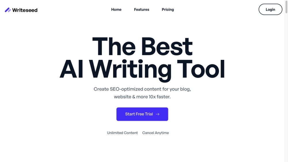 Writeseed.com: AI Tool for SEO-Optimized Content