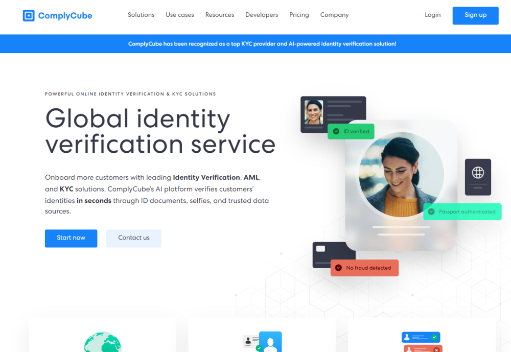 ComplyCube: AI Tool for Identity Verification