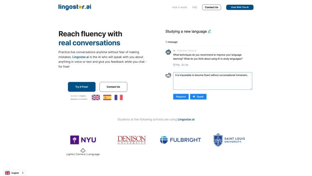 Lingostar: AI Tool for Immersive Language Learning