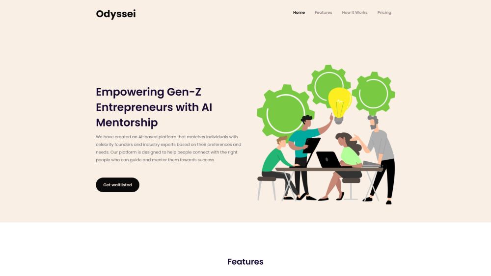 Odyssei: AI Tool for Gen-Z Entrepreneur Mentorship