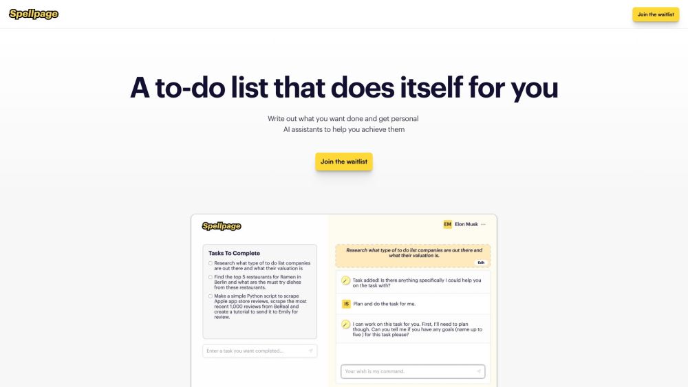 Spellpage: AI Tool for Smart Task Management & Motivation