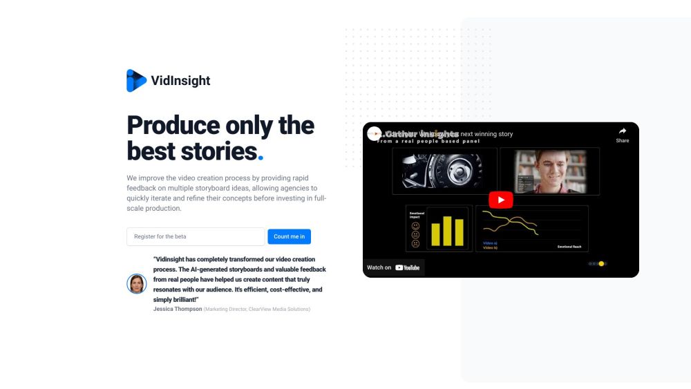 VidInsight: AI Video Creation & Human Feedback Platform - Streamline