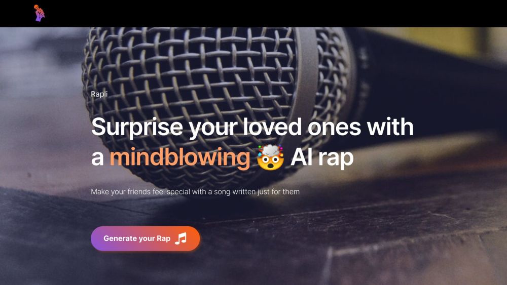 Rapli - AI Rap Generator: Create mindblowing rap songs