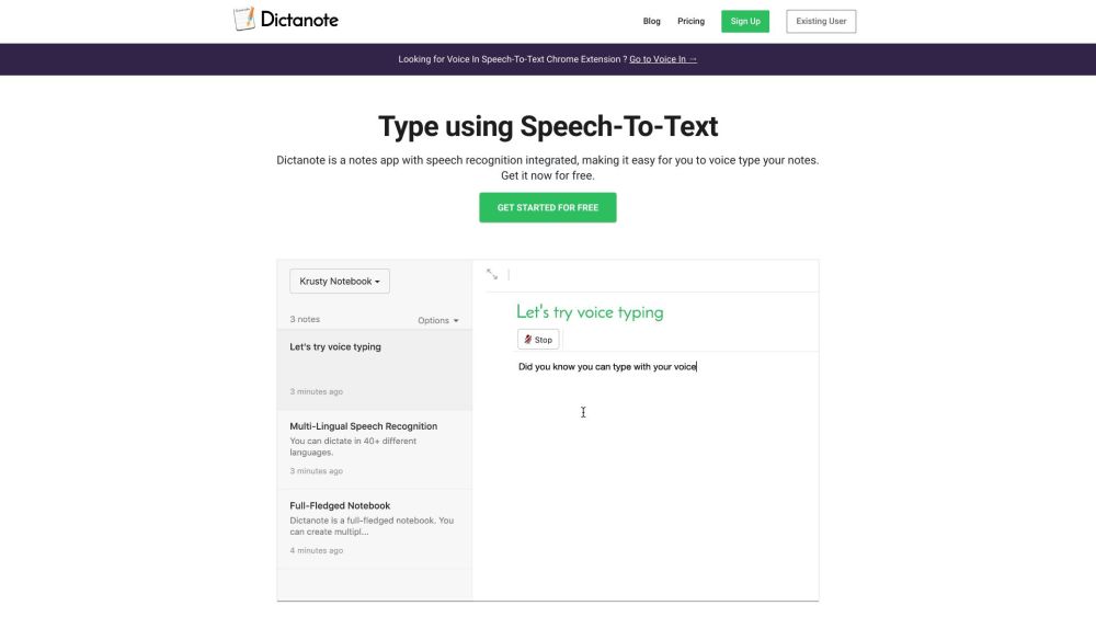 Dictanote: The ultimate AI tool for voice typing