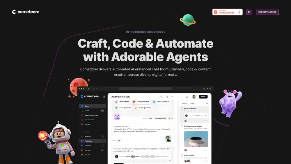 CometCore AI: AI Chat for Multimedia, Coding & Content Creation