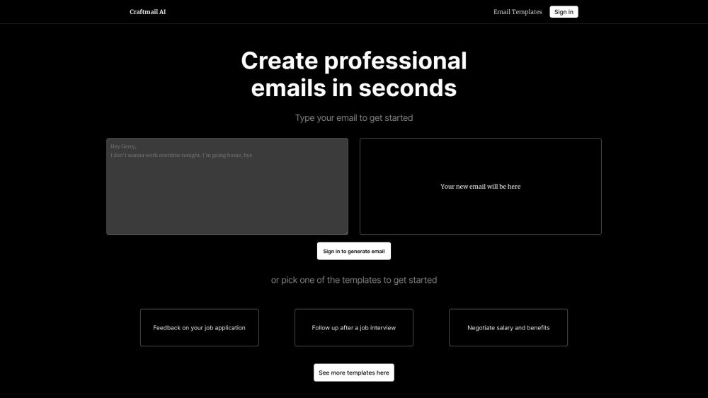 Craftmail AI: Efficient AI Tool for Emails