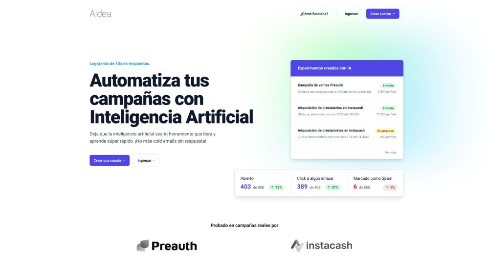 Aldea: AI Tool for Effective Customer Reach