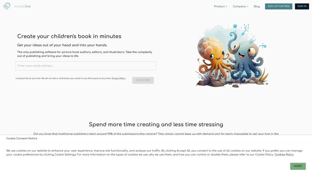 Made Live: AI Tool for Writing Children's Books