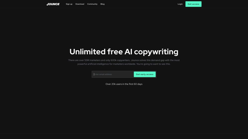 Jounce: AI Tool for Copywriting & Artwork