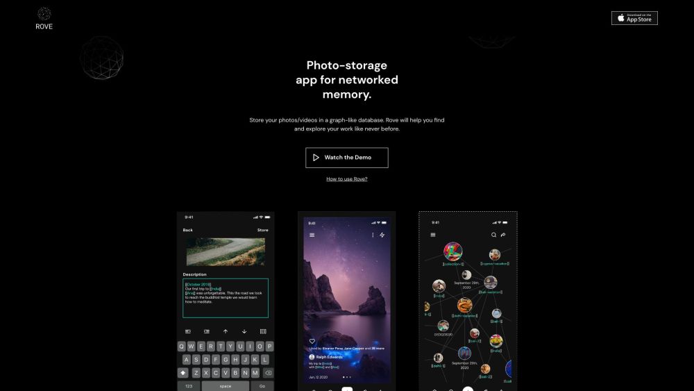 Rove: AI Tool for Networked Photo Management