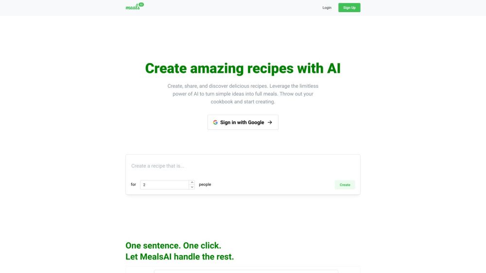 MealsAI: AI Tool Revolutionizing Cooking Experiences