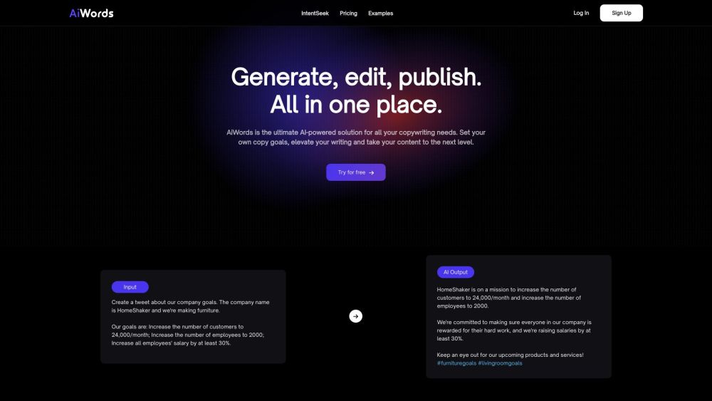 AiWords: AI Tool Revolutionizing Content Creation