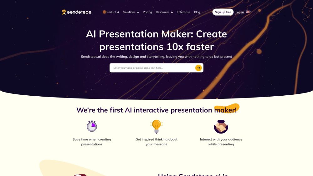 Sendsteps: AI Tool for Interactive Presentations