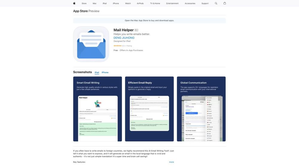 Mail Helper: AI Tool Revolutionizing Productivity