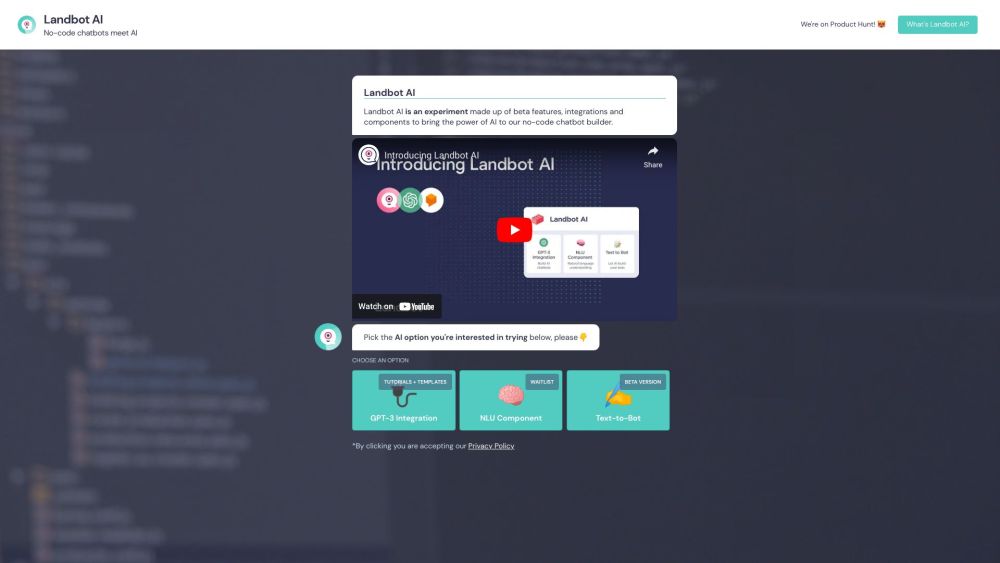 Landbot AI: No-Code AI Tool for Fast Chatbots