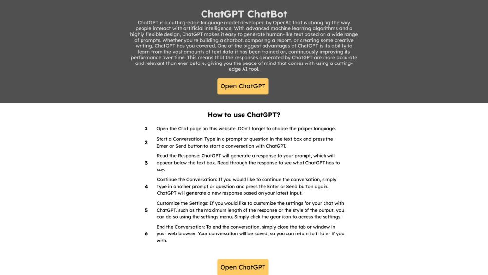 ChatGPT: Advanced AI Tool for Content & Chat