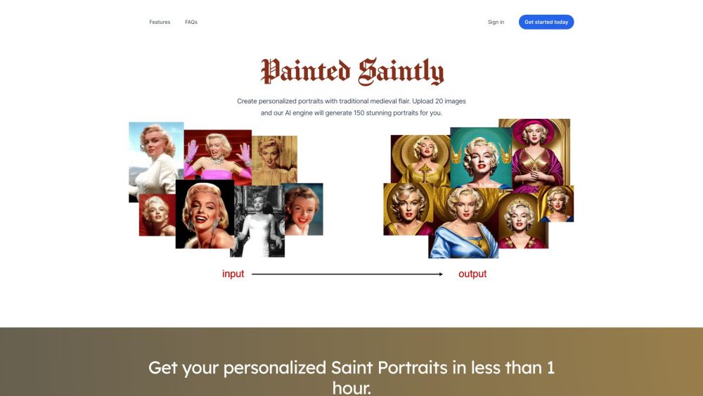 Painted Saintly: AI Tool for Divine Portraits