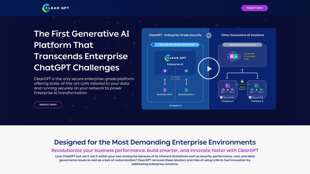 ClearGPT: Secure Enterprise AI Tool