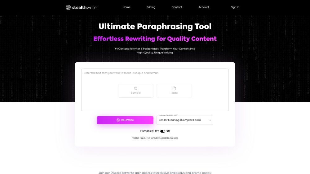 Stealth Writer AI: Ultimate paraphrasing tool and ai tool