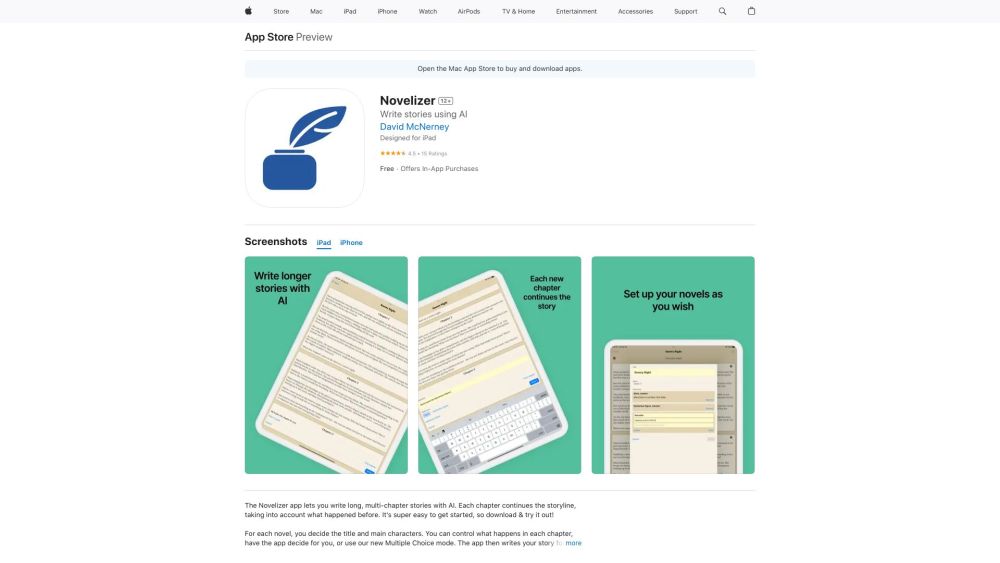 Novelizer: AI Tool for Chapter-by-Chapter Novel Writing