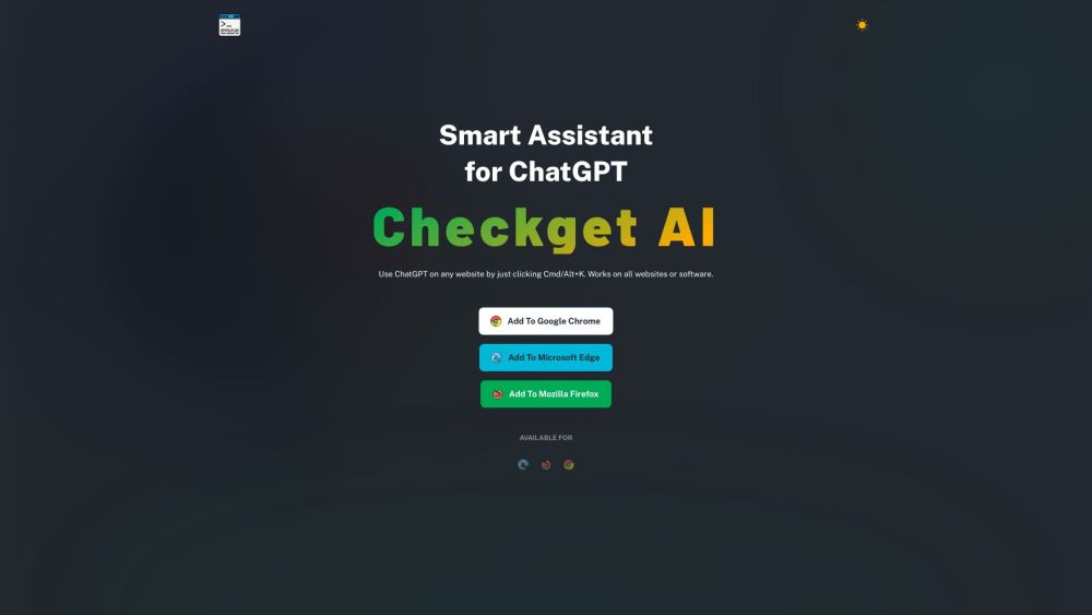 Checkget: AI Tool - Smart Assistant for ChatGPT