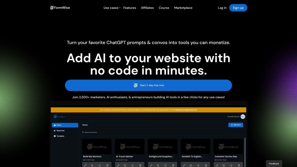 FormWise.AI: White-label AI Tools for Entrepreneurs