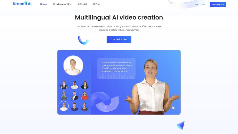 KreadoAI_AIGC Digital Marketing Creation: AI Tool for Video Creation